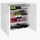 PING shoe rack with 2 hinged doors - Web Furniture
