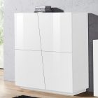 VEGA 120 cm high sideboard with 4 push-to-open doors - Web Furniture