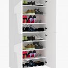PING shoe rack with 4 hinged doors - Web Furniture